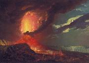 Joseph wright of derby Vesuvius in Eruption, with a View over the Islands in the Bay of Naples Sweden oil painting artist